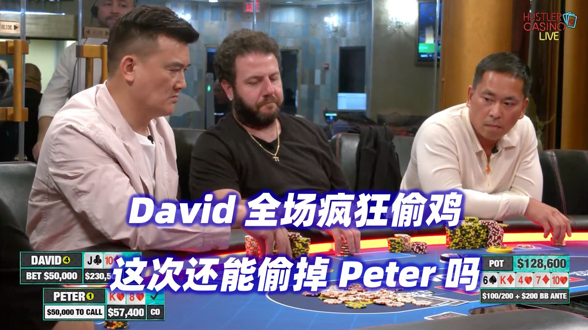 David疯狂偷鸡！全员都在操作！HCL高额周(五) 德州扑克