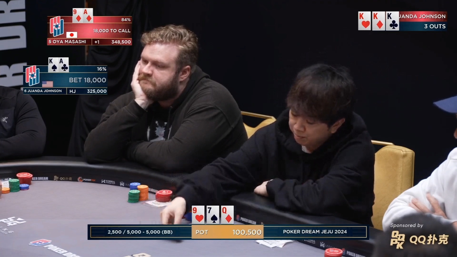 2024.9.29 PokerDream 12 JEJU - #13 $30,000 直播 第1集