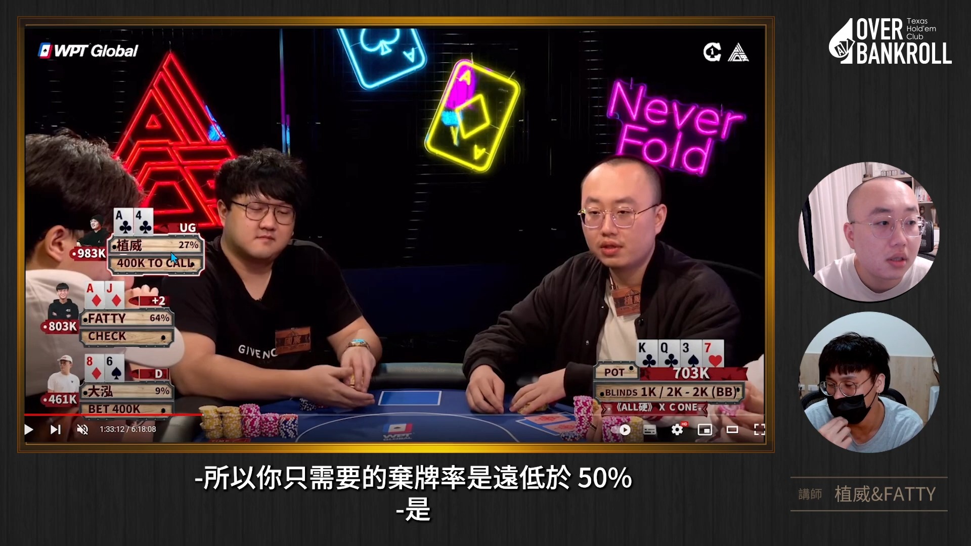 『ALL硬節目 手牌解析』首次雙人同台講解！一小時完整手牌剖析。
