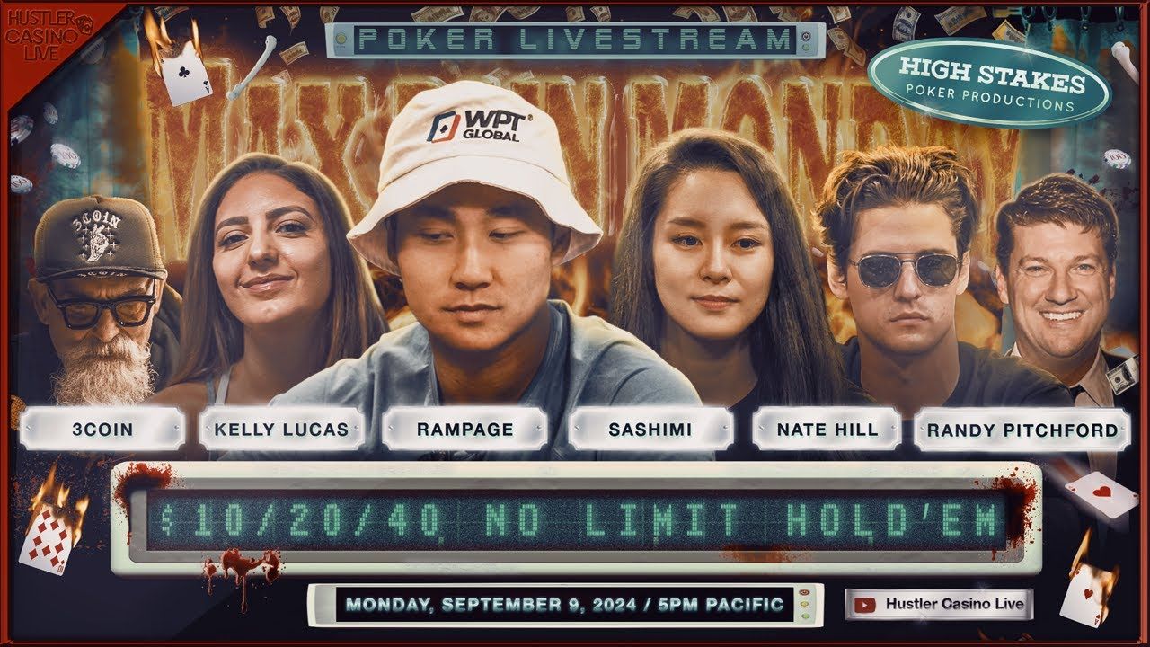扑克经典综艺《HCL》完整直播视频：9月11日日常桌，Texas Mike, Sashimi, Brazil God!