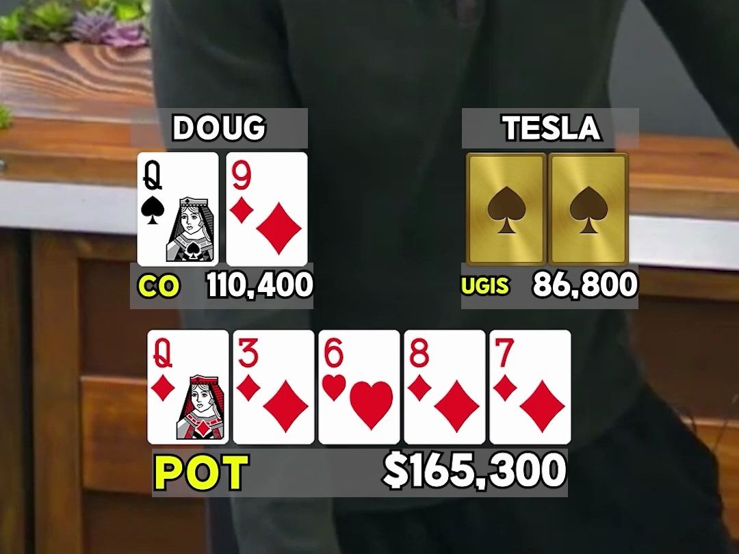 Doug Polk  考虑要不要抓雞！
