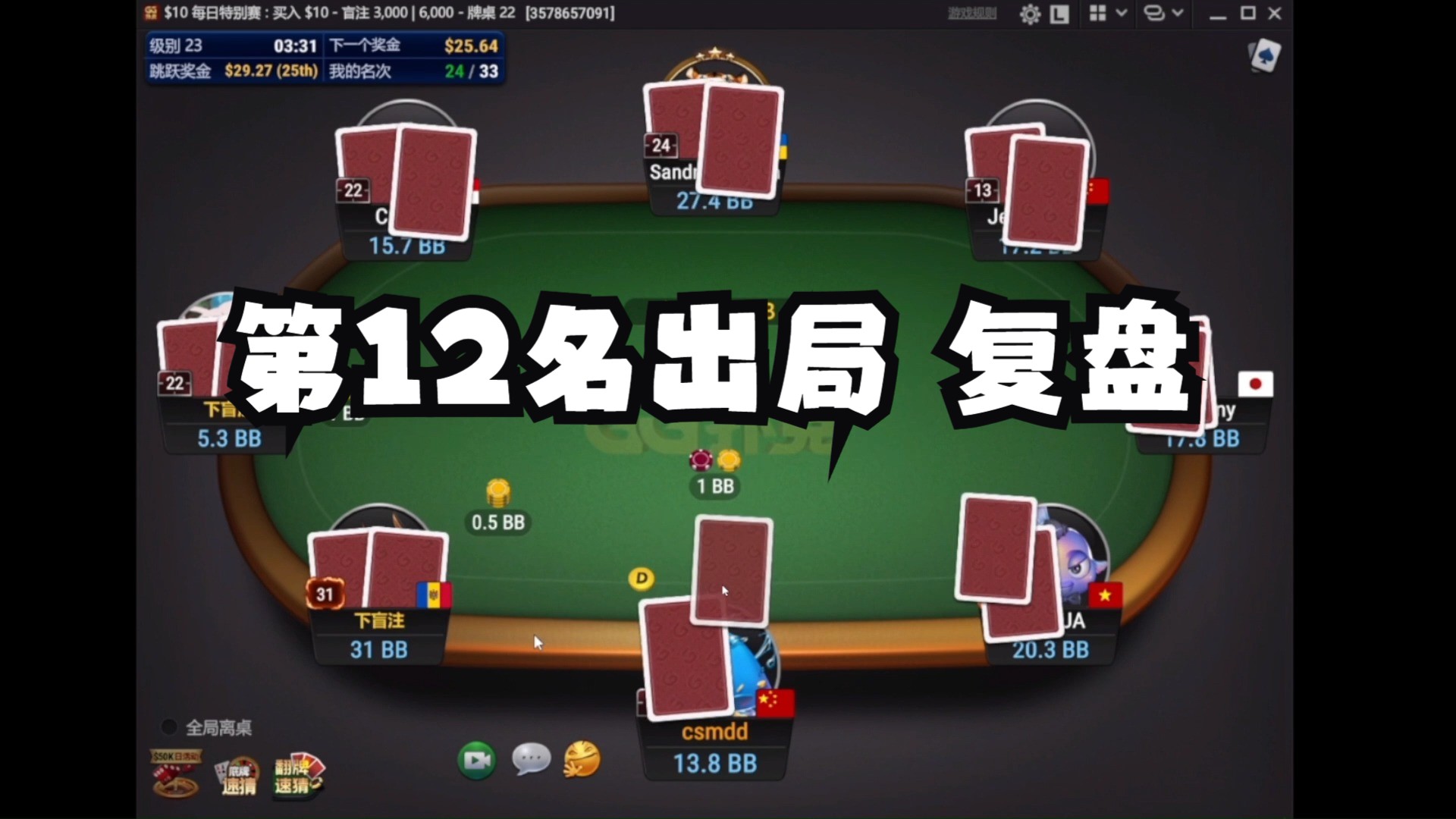 第12明出局 复盘