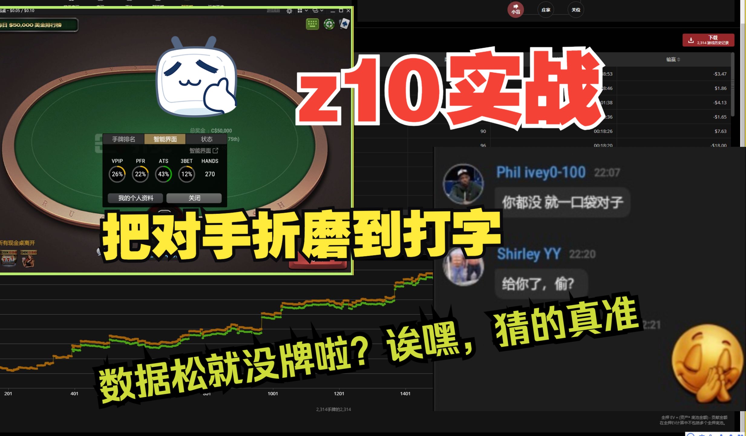 z10日常双开思路分享 | 形象太差，对手打字怒斥（开玩笑的啦 哈哈哈）br积累ing