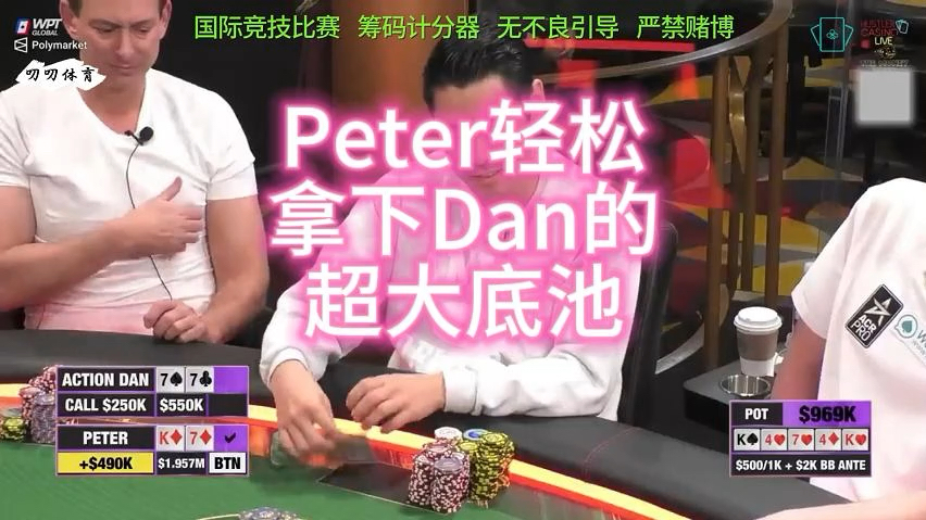 Peter老板轻松拿下底池