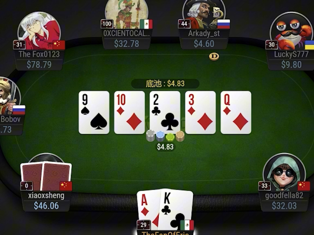 GGpoker 没有思考好对方手牌范围bluff