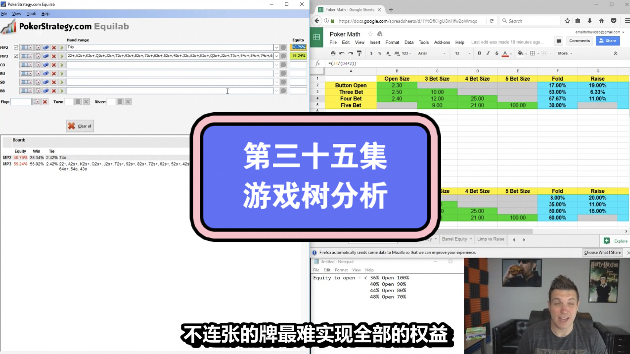 Doug Plok德州扑克教学第三十五集：游戏树分析