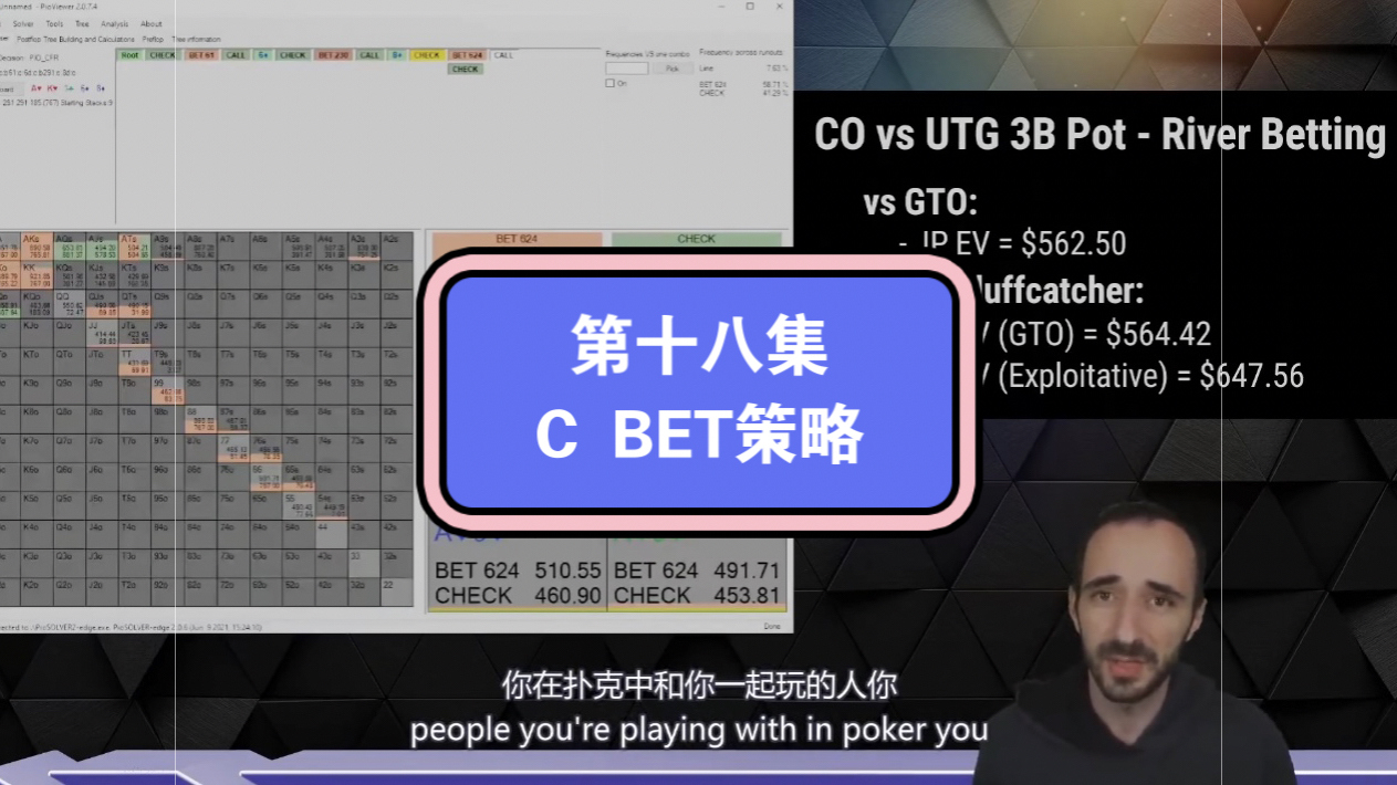 UPswing 教练付费剥削课中文字幕第十八集：C BET策略