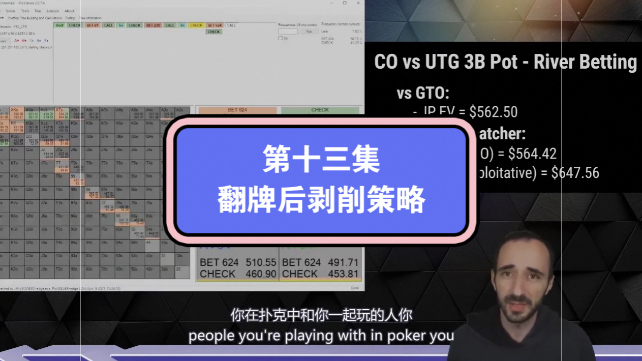UPswing 教练付费剥削课中文字幕第十三集：翻牌后剥削策略