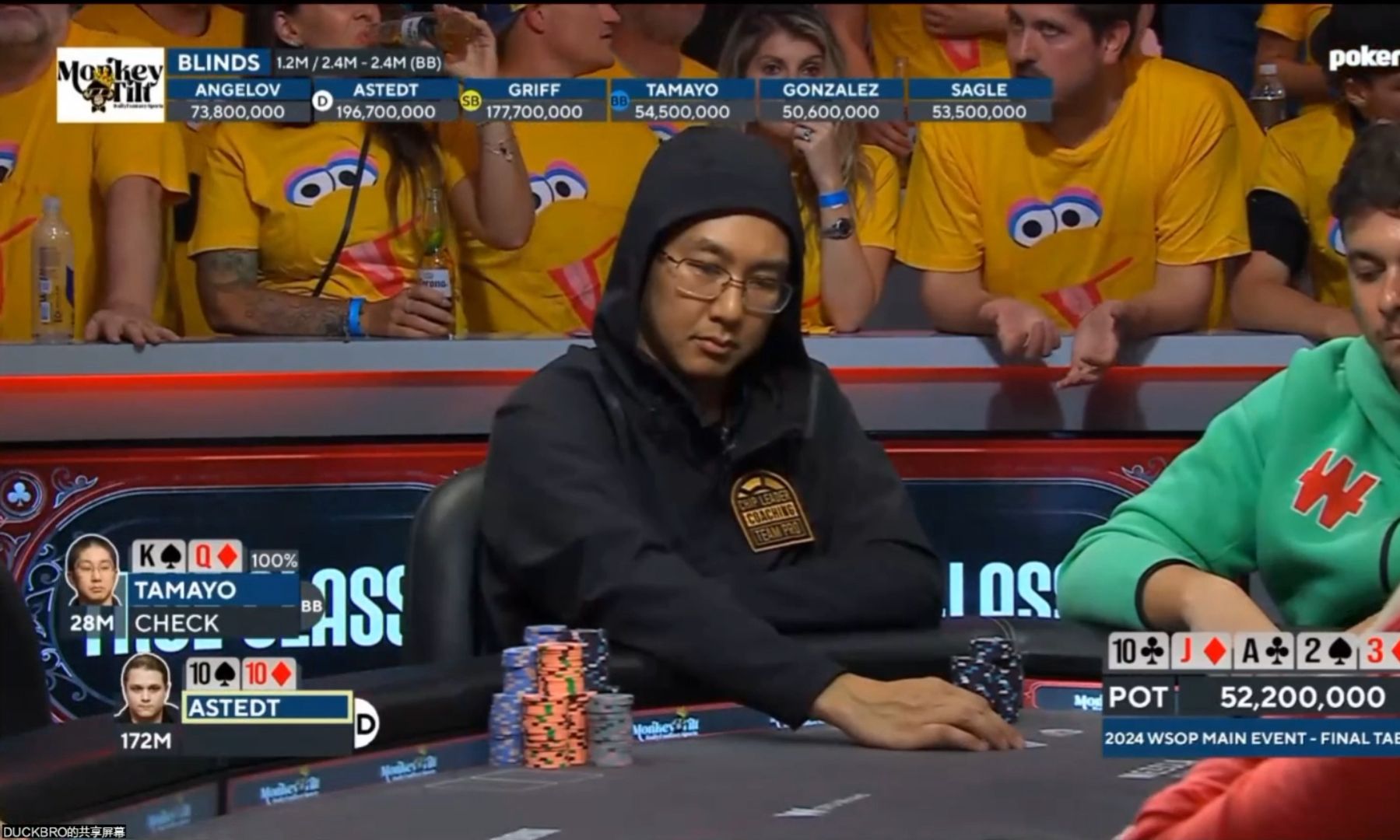WSOP2024主赛事决赛桌——第3集