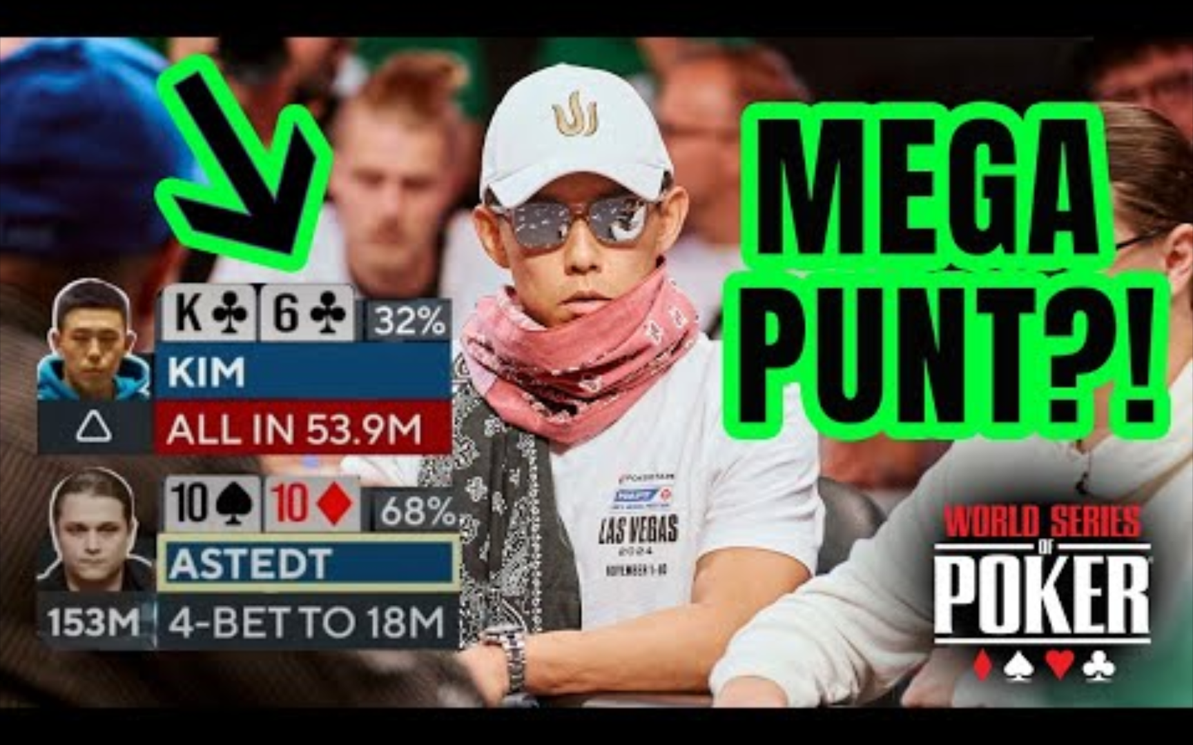 【2024WSOP 主赛事】Kim 5Bet诈唬线上大神Lena