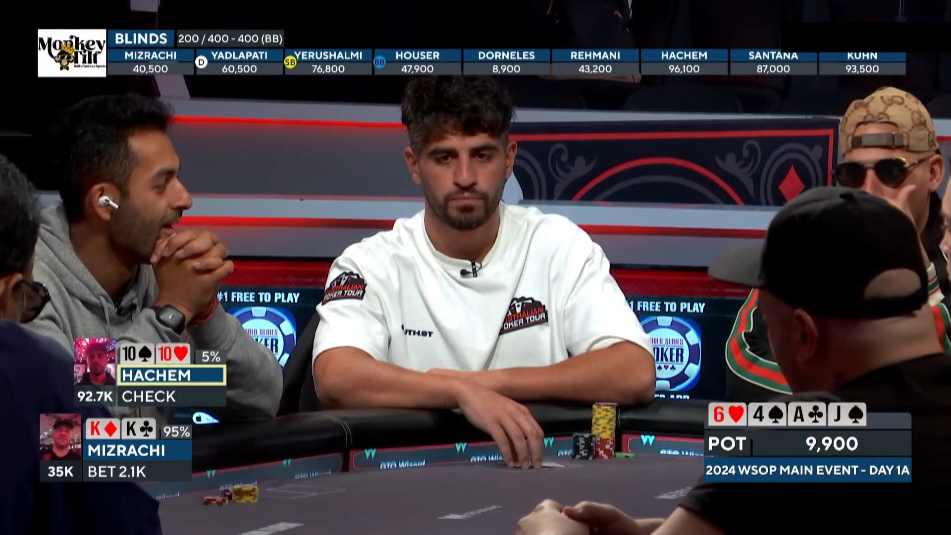 2024全球wsop主赛开始比赛（day1A组）德州扑克第二集