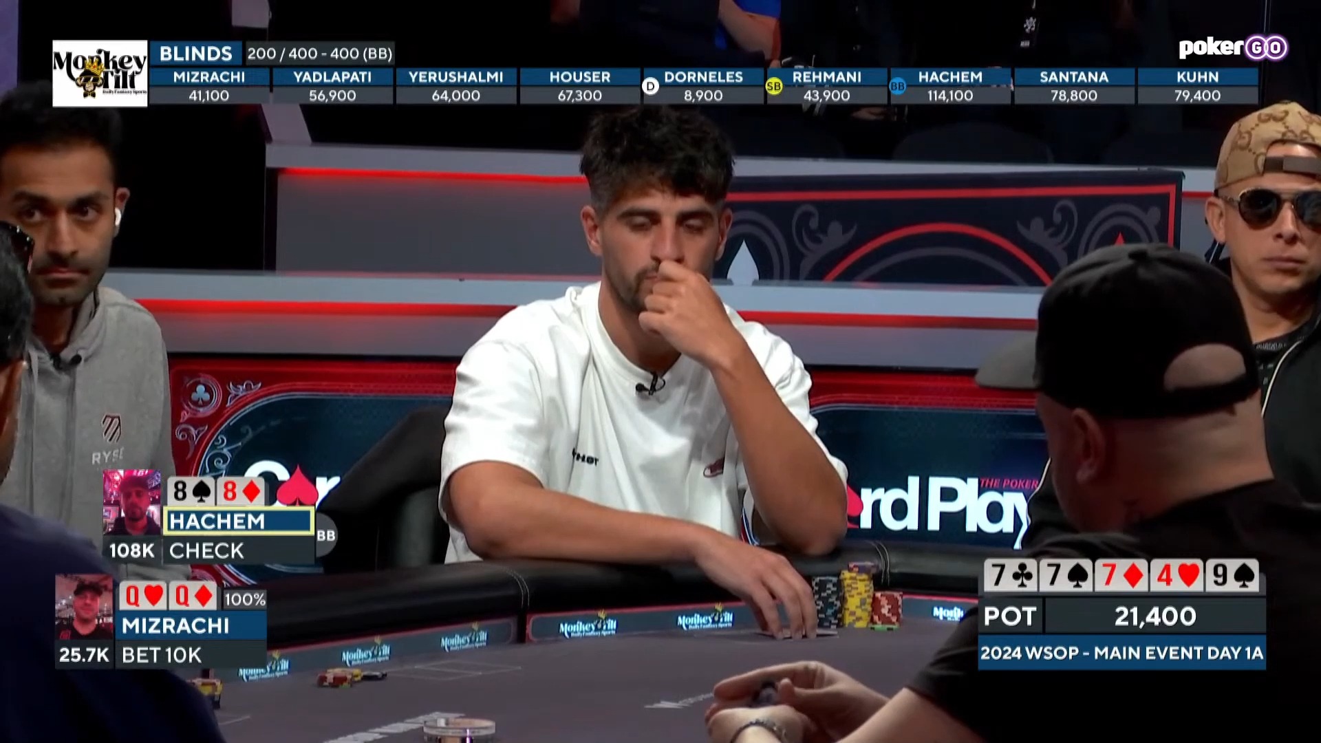 2024全球wsop主赛开始比赛（day1A组）德州扑克第一集