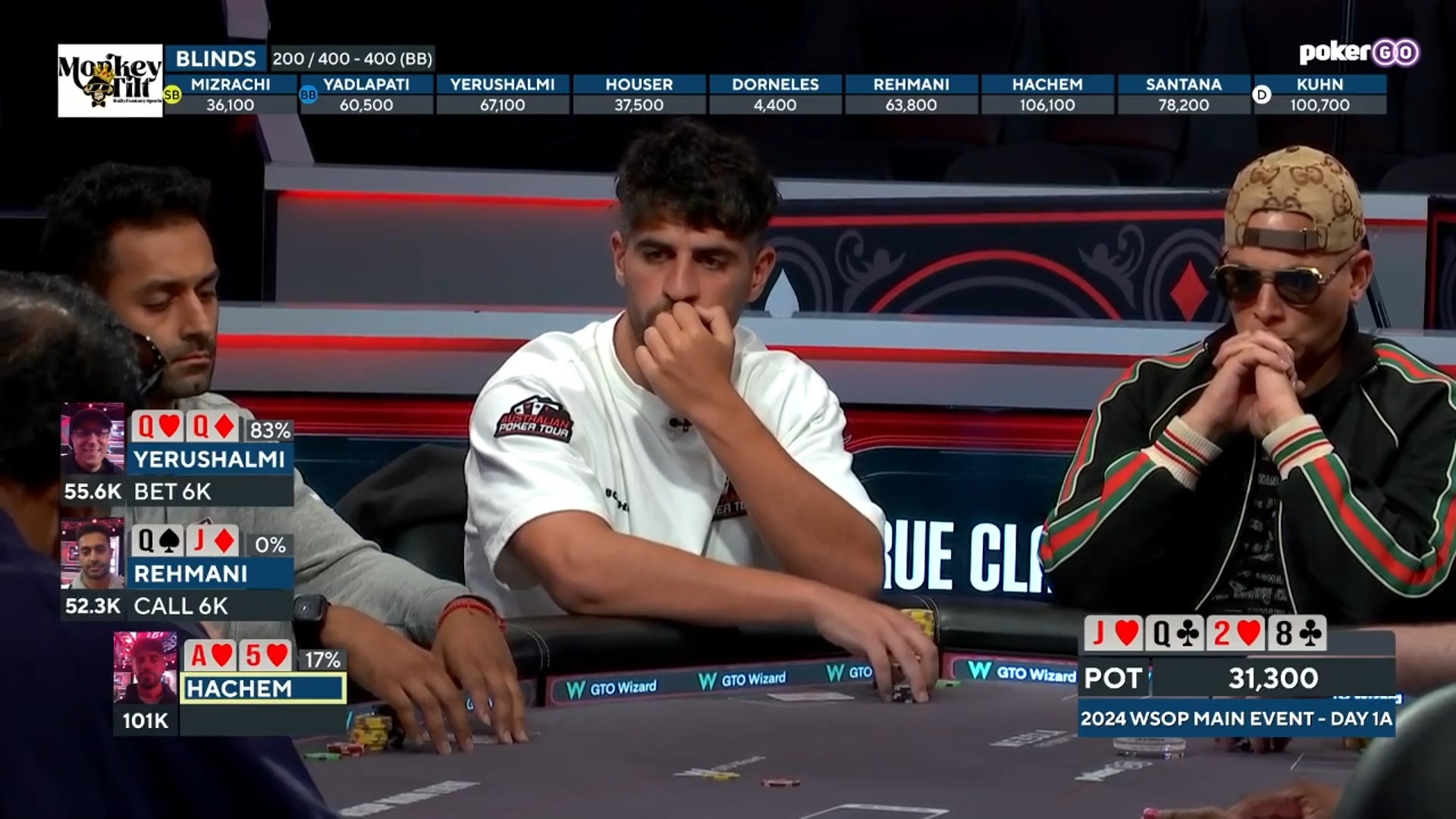 2024WSOP主赛事 DAY1A 精彩剪辑【德州扑克】