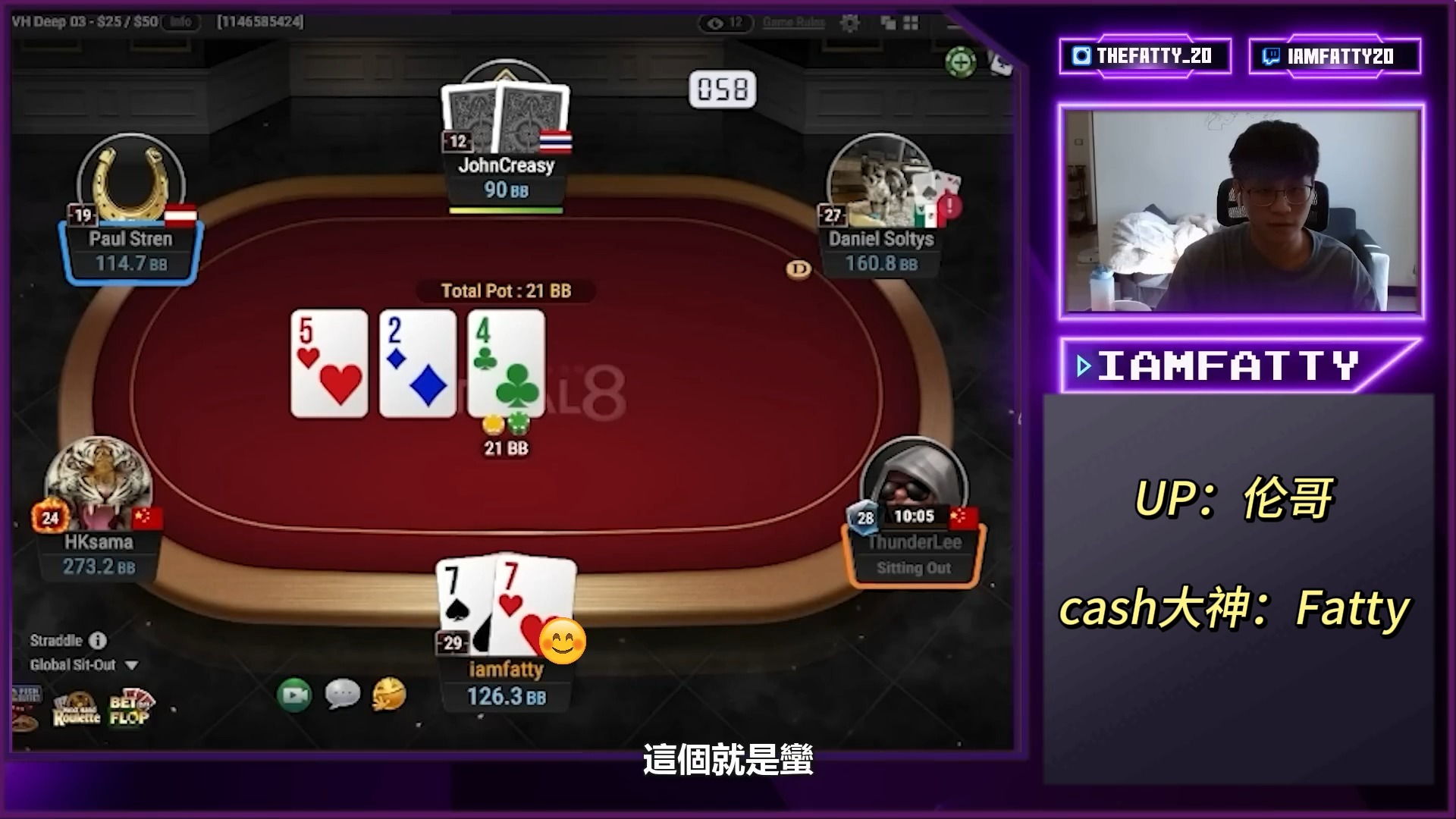 【Fatty】再次征战NL5000，还是水下+GTO wizard 复盘