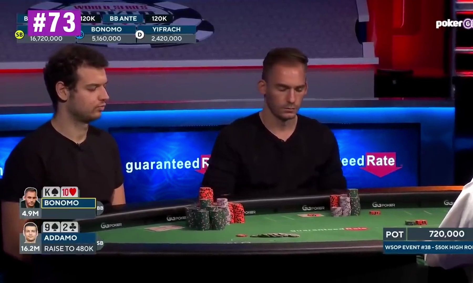 【德扑解说】wsop精彩手牌#74 - #71手