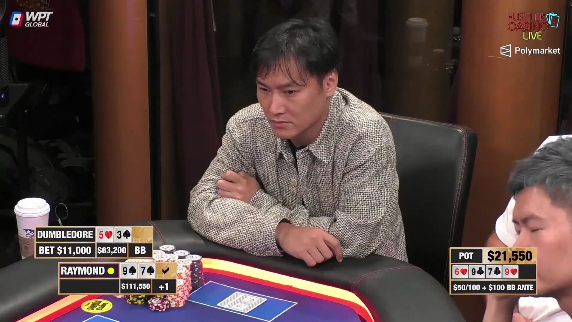 【大鹏德州扑克】转牌中葫芦，对手还在疯狂偷鸡！