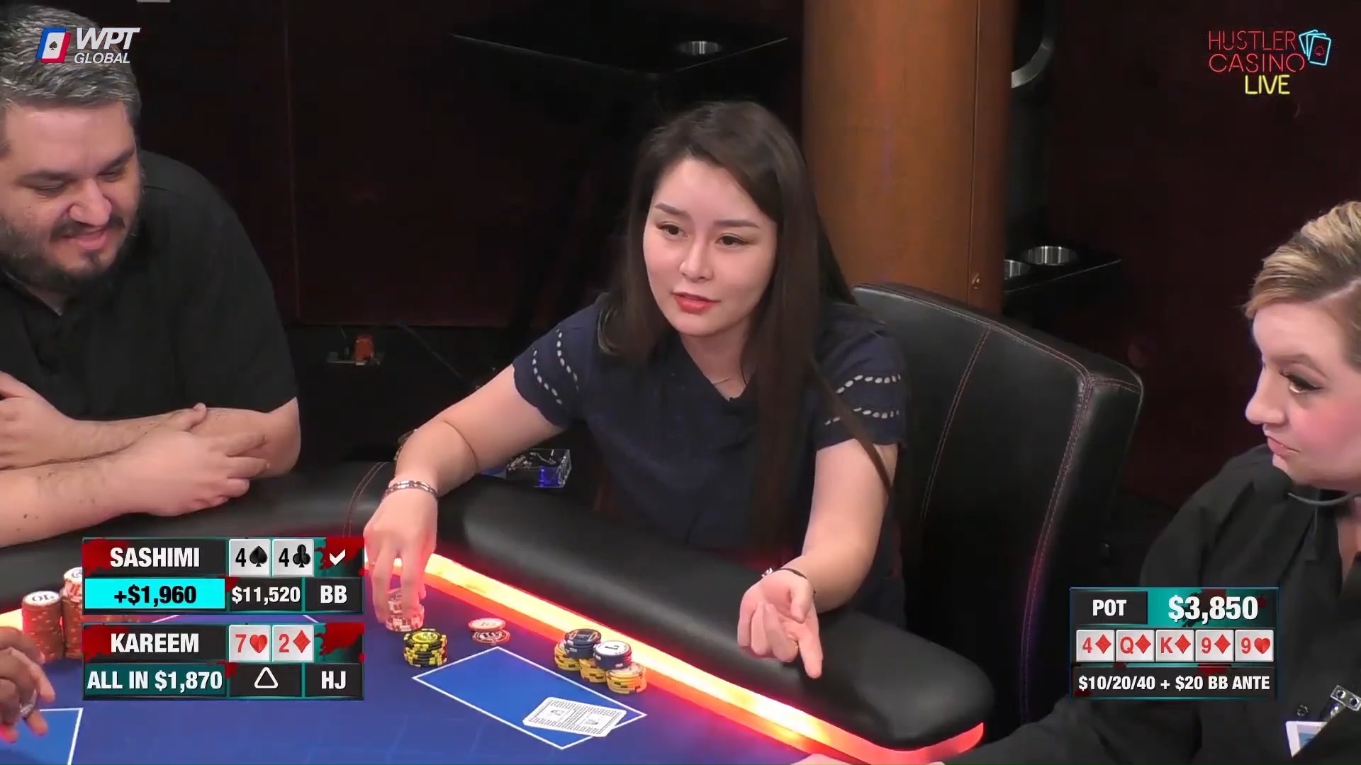 【大鹏德州扑克】HUSTLER娱乐场第106季！SASHIMI！