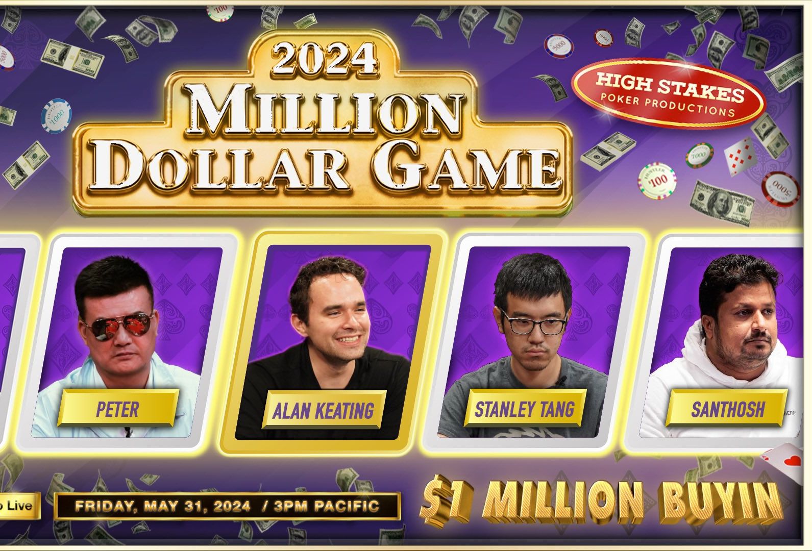 【Hustler 高额扑克】Alan Keating, Tom Dwan, Santhosh & Peter!