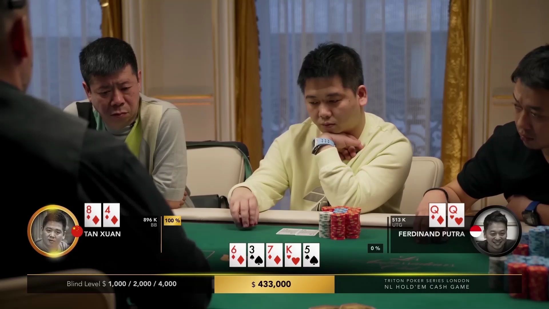 【大鹏德州扑克】谈宣打出系列高光时刻！简直开天眼！