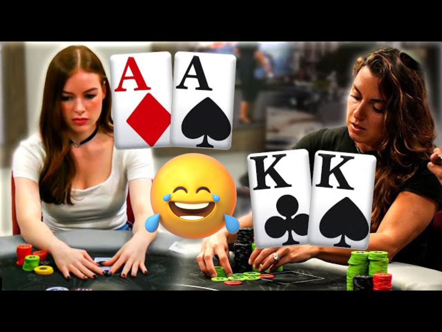 AA 对上 KK 有人翻前KK弃过牌吗？《poker at the lodge》