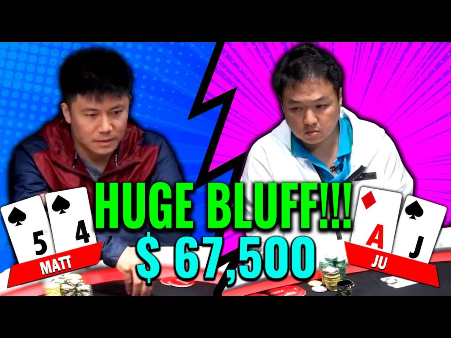 54打AJ 只能讲 两个都是猛人！《Bally Live Poker》