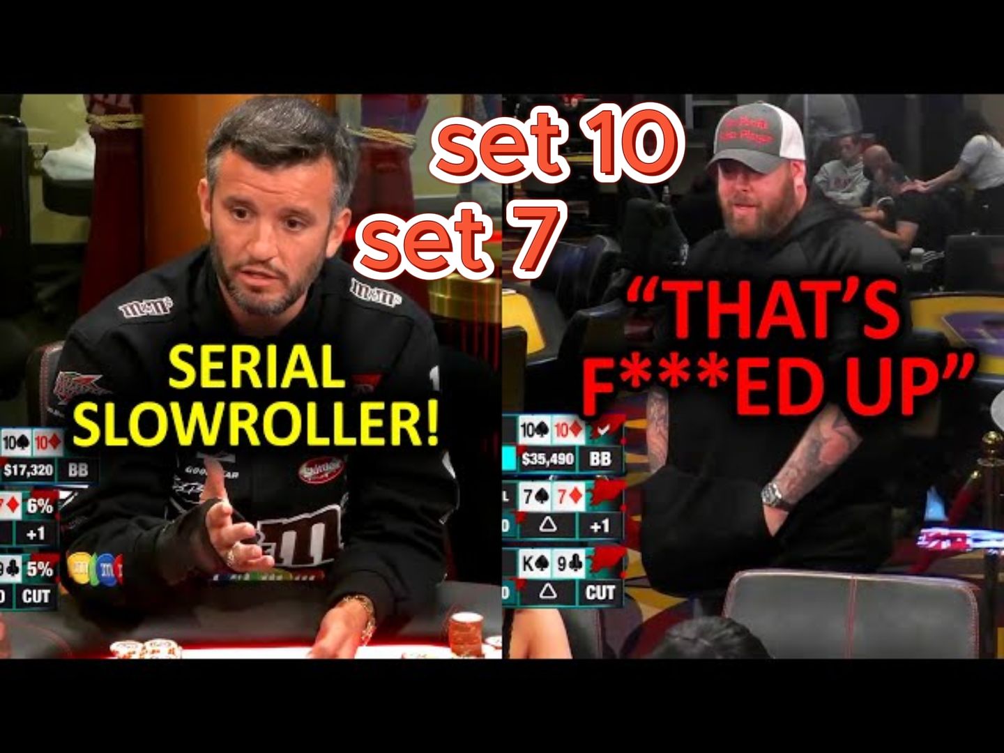 set撞set 我称之为最惨的“运气牌” ！$10/20/40+20《Hustler Casino Live》