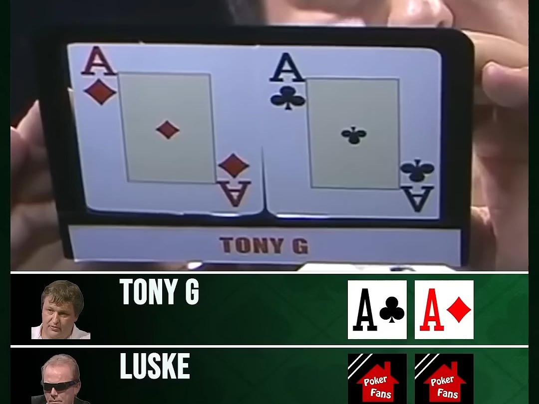 【德州扑克】Tony G的AA！