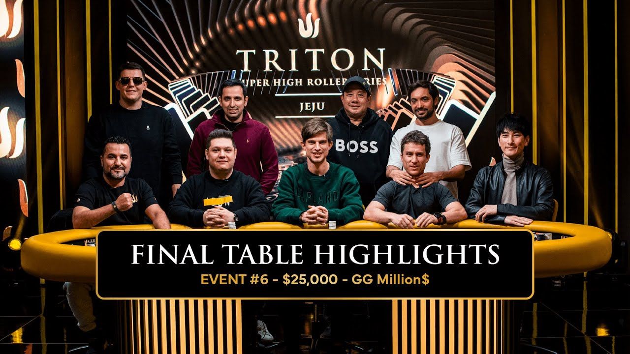 传奇扑克2024 济州岛站 Event 6 25k 决赛桌集锦