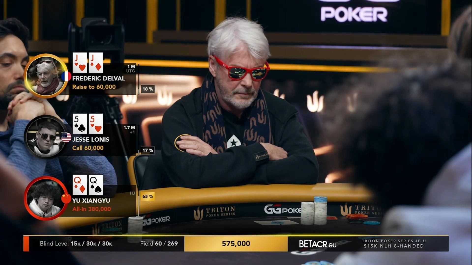 【传奇扑克】济州岛2024超级豪客赛系列#MTT15K买入day1 第九集