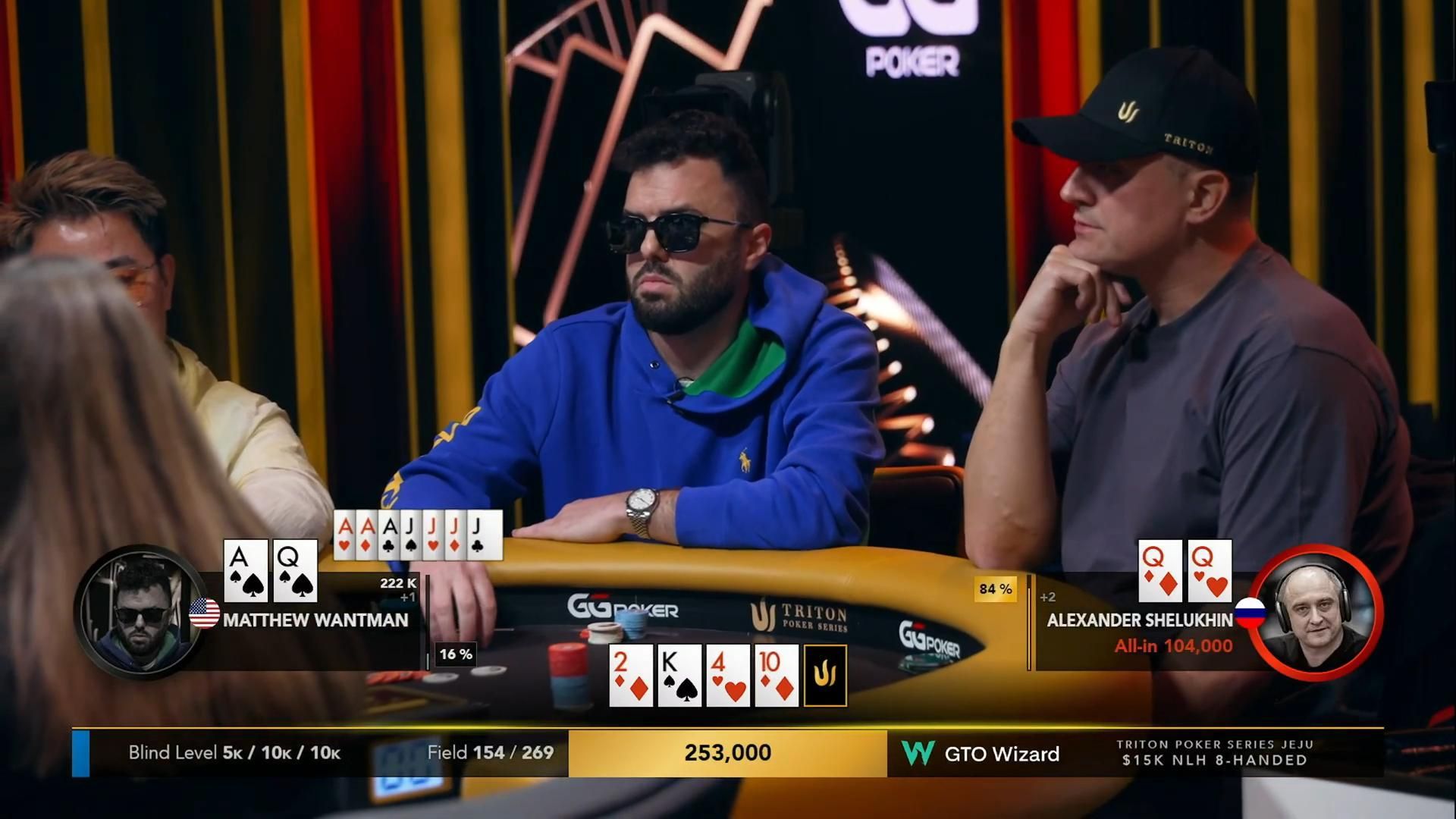 【传奇扑克】济州岛2024超级豪客赛系列#MTT15K买入day1 第七集