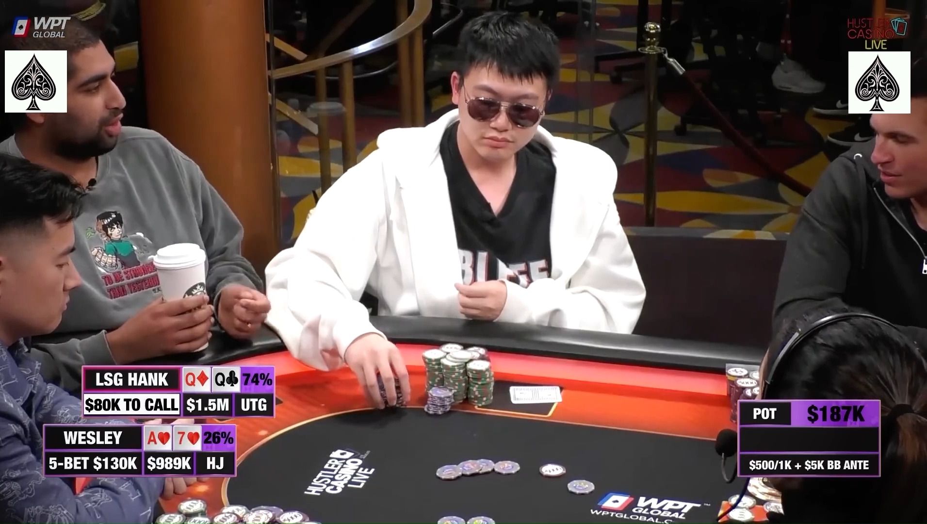 【大鹏德州扑克】2023年HCL最大彩池2！WESLEY！