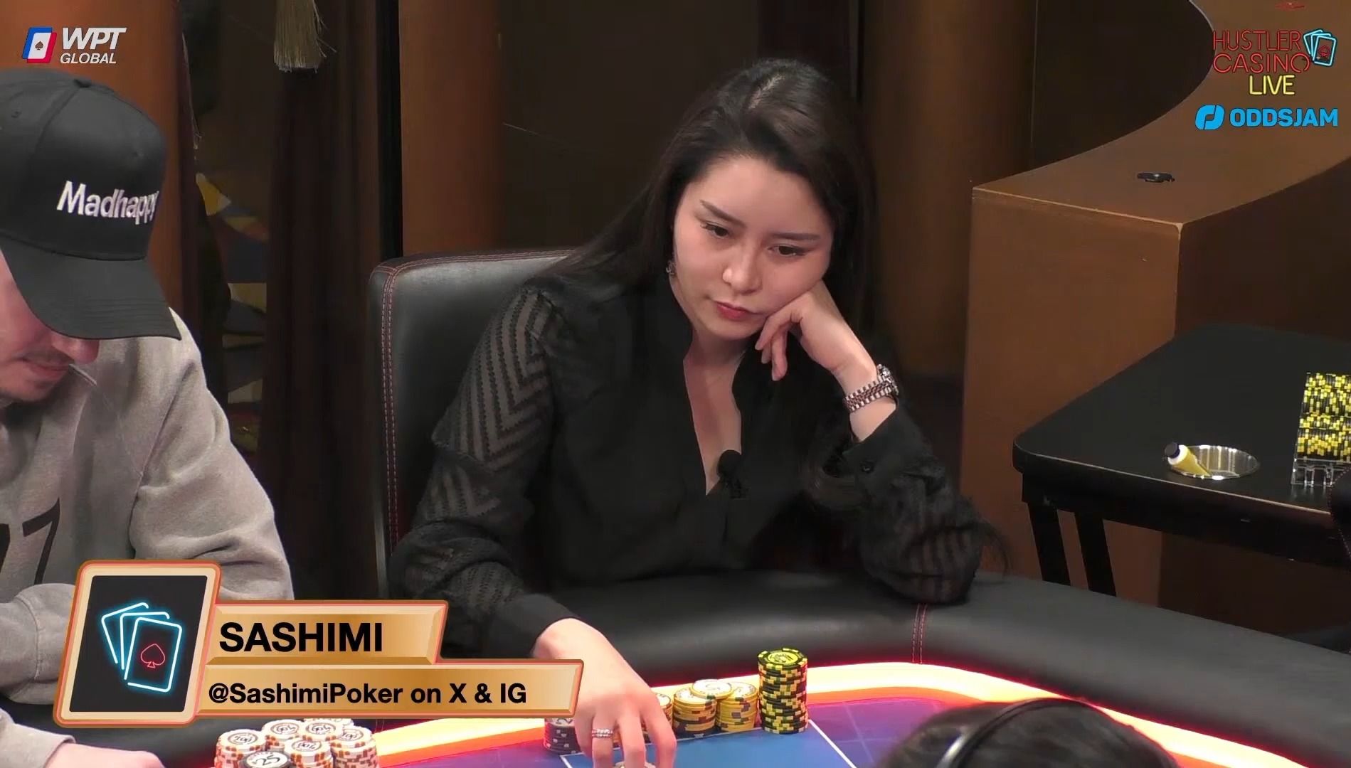 【大鹏德州扑克】HUSTLER娱乐场第九十七季！SASHIMI！
