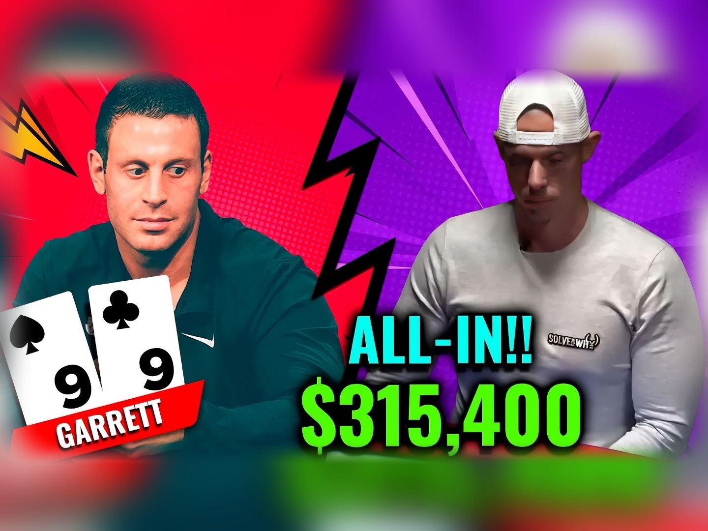 盖哥(Garrett Adelstein) 和马特 (Matt) 之间的大规模 4-bet 底池！