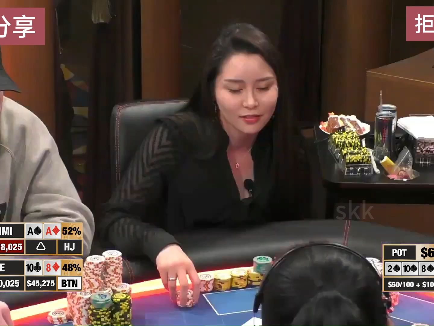 【德州扑克】精彩德扑竞技，Sashimi拿到AA高调进场！没想到却反被拿捏！