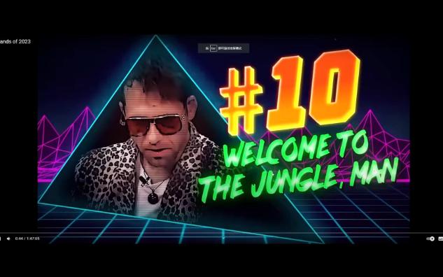 Hustler Casino2023十大精彩手牌集锦！AAvsKKvsKK老天爷赏饭吃！