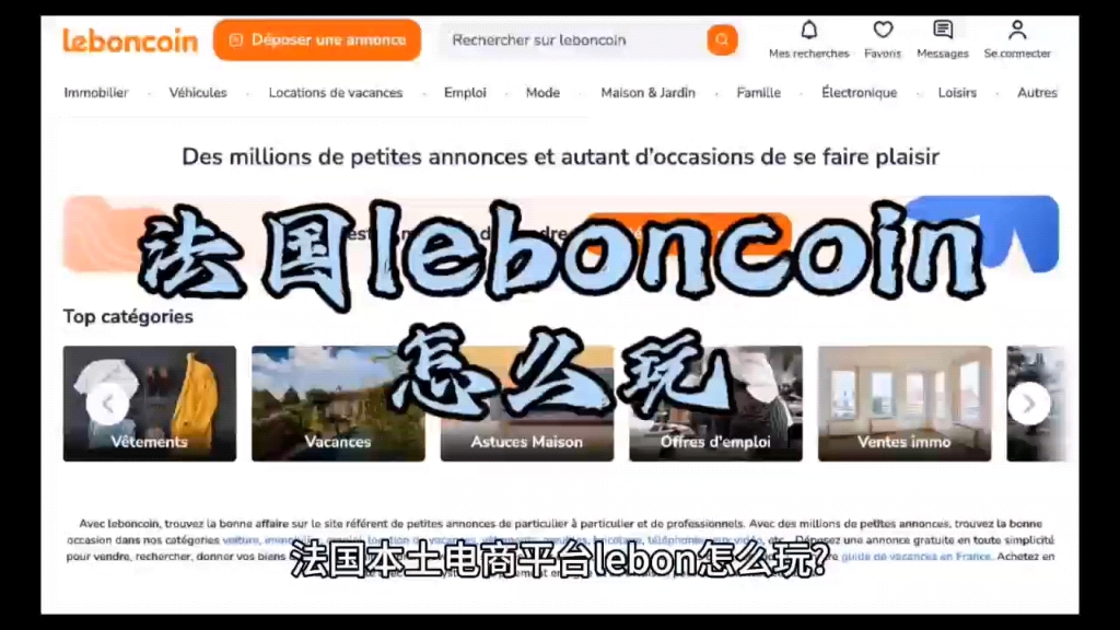 法国本土二手平台leboncoin怎么玩？#二手平台 #仿牌推广 #仿牌独立站