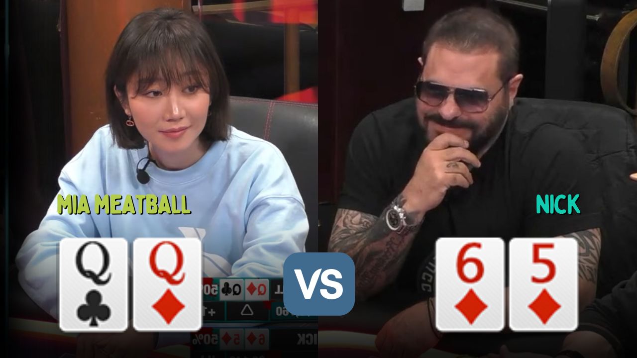 QQ翻前All in！没想到最后被小连张Bad beat了…