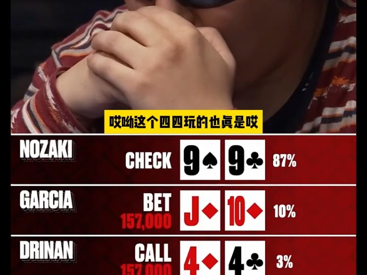 德州扑克 结果是注定，但是这过程