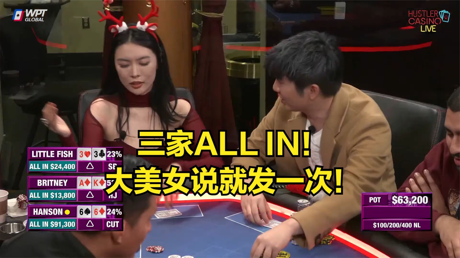 三家ALL IN！大美女表示就发一次！
