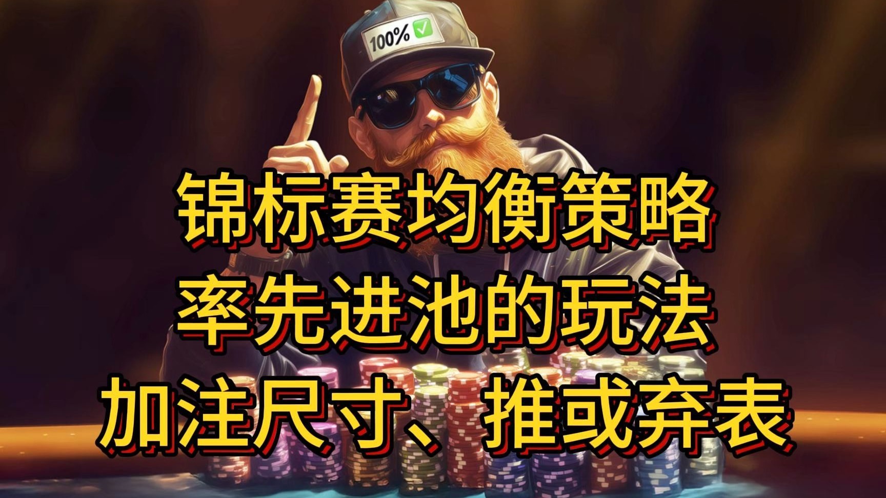 锦标赛均衡策略 | 率先进池的玩法 | 加注尺寸 | 推或弃表 |《现代扑克理论》读书会分享 (18) 第二章 (8)