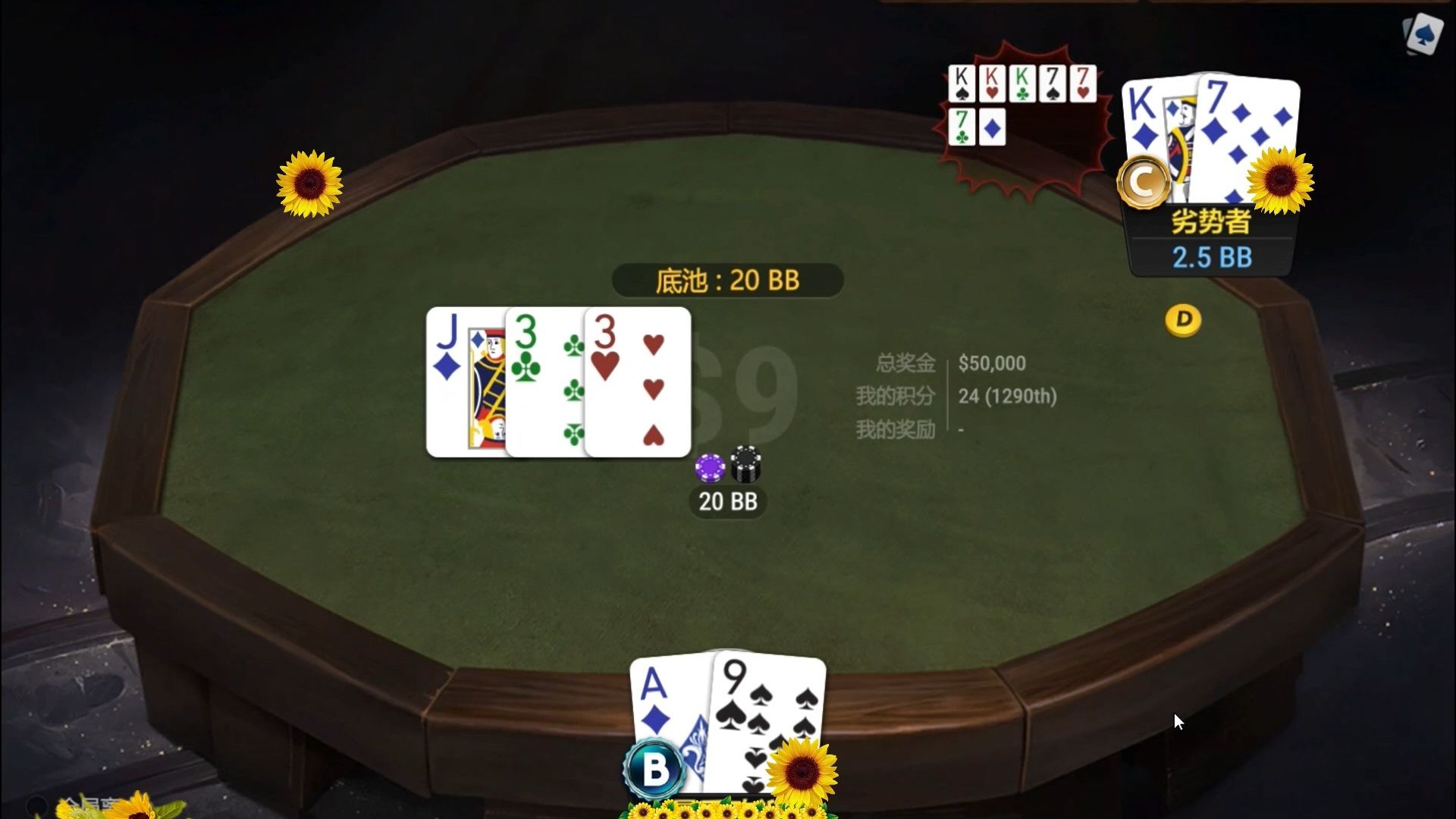 ggpoker 转盘 实战训练 4