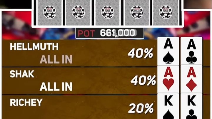 三家All in！ KK能翻盘么？| AA VS AA VS KK
