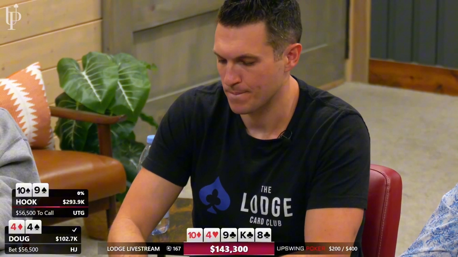 超深筹翻牌顶两对碰SET！两对碰顺子！这些玩家能否nice fold？ Lodge Live 第2季第5集（完） 德州扑克