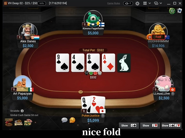 GGpoker NL5000 黄文杰的陨落 再中后门三条