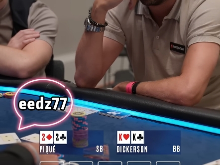 Deuces never loses Pique Poker